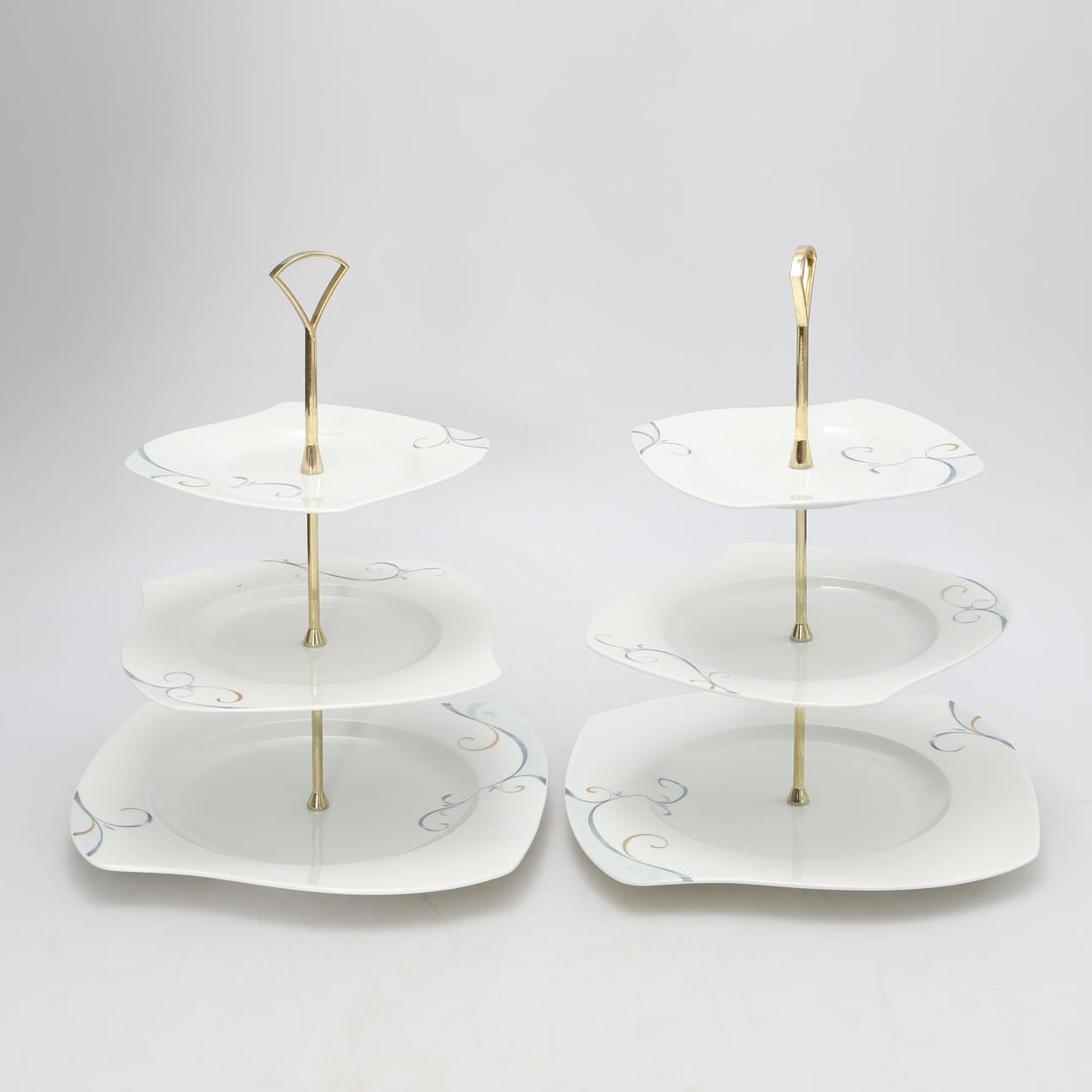 Kuchenplatte ein Paar, vierblättriges Kleeblatt „Victoria“.