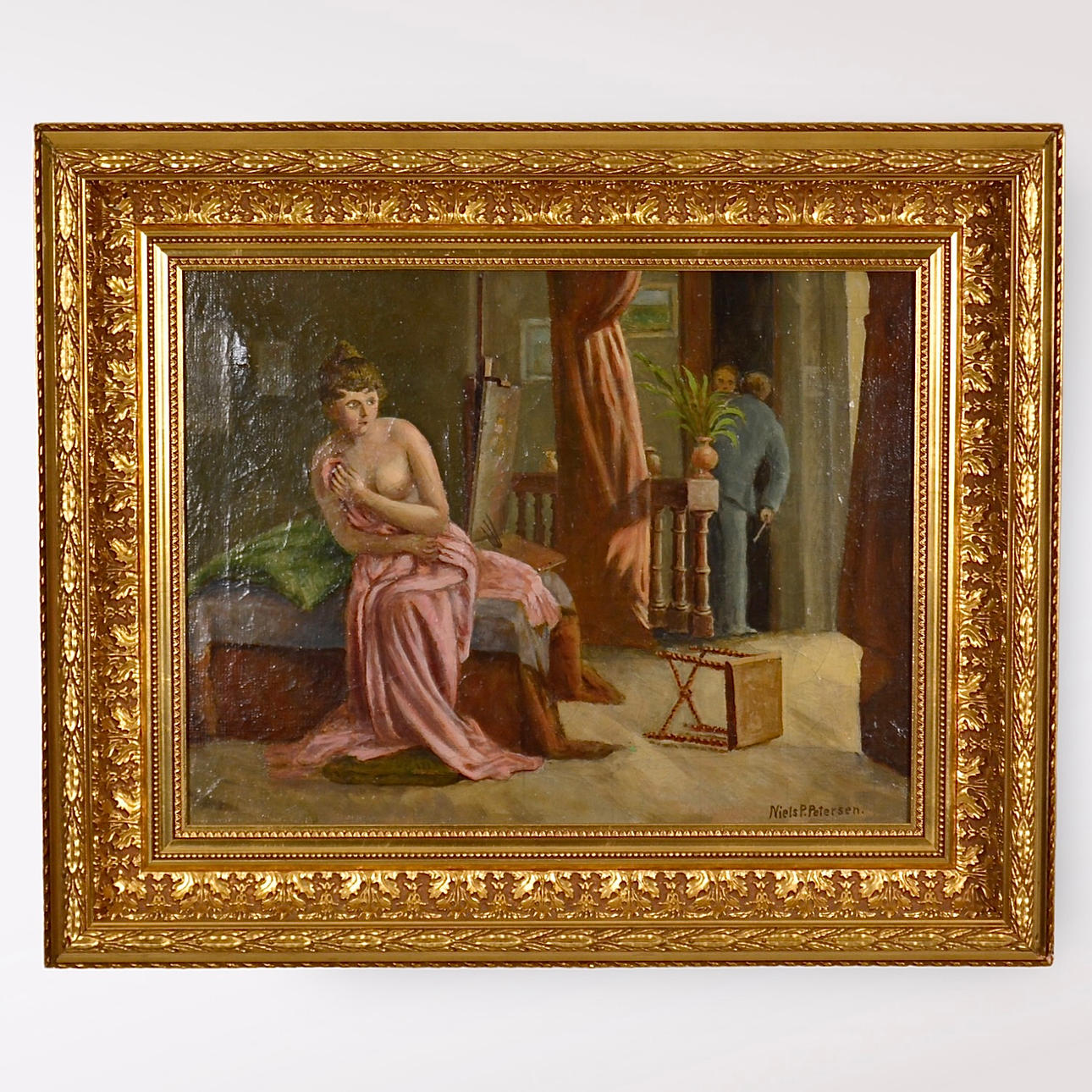 NIELS PETER PETERSEN. oil on canvas.