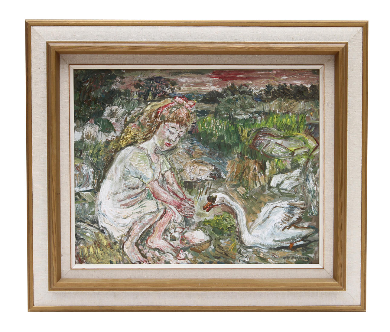 OLLE NORDBERG. Olja på pannå. Signerad och daterad -62.