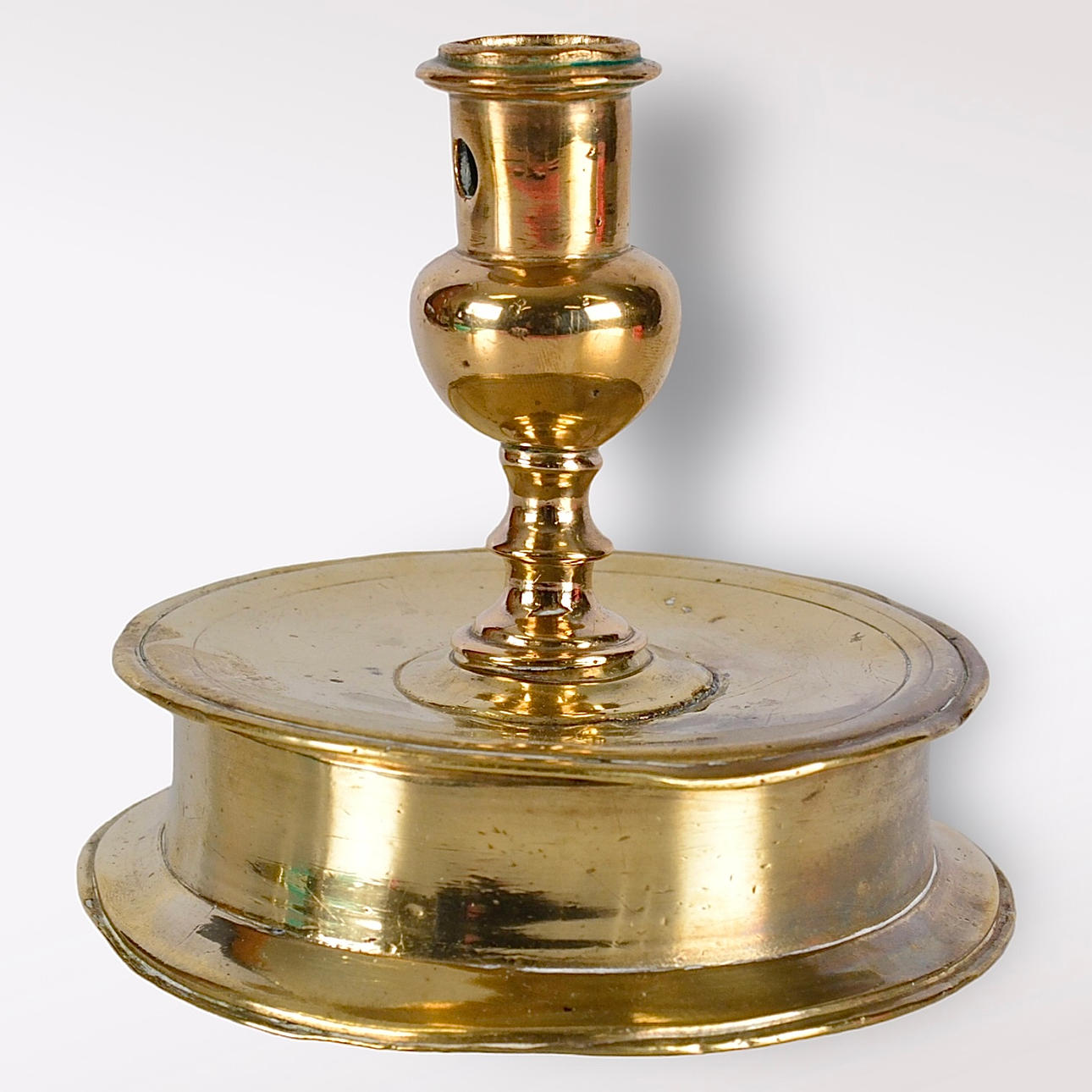 A 17th-century bronze candlestick.