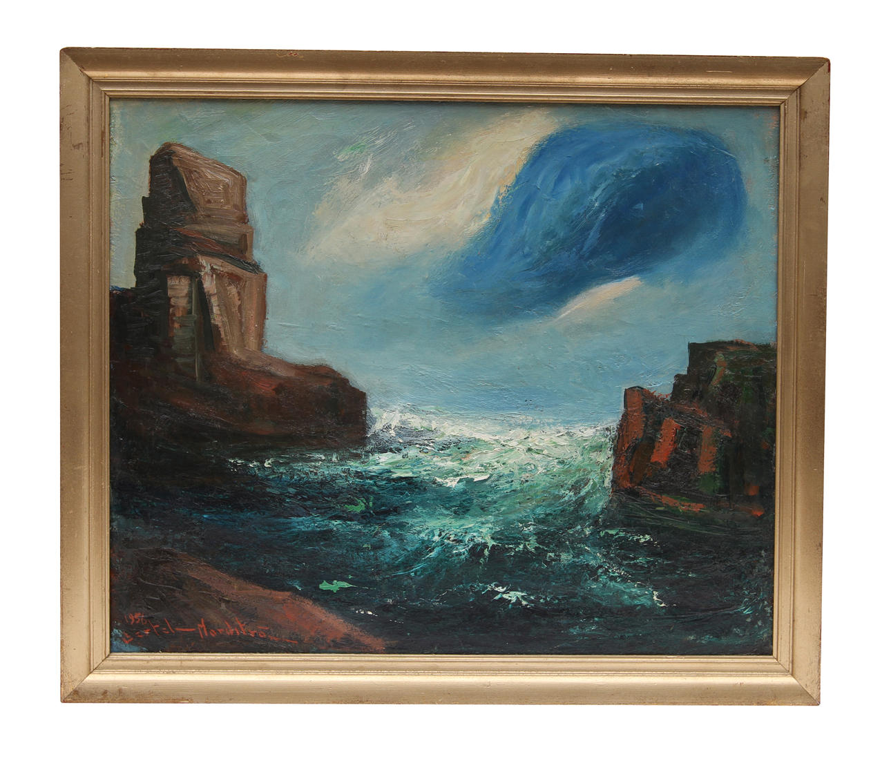 BERTEL BERTEL-NORDSTRÖM. Olja på duk. Signerad och daterad 56.