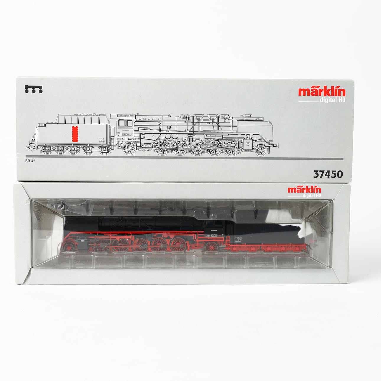 MÄRKLIN 37450 DR's heavy steam locomotive 45020, digital. original ...