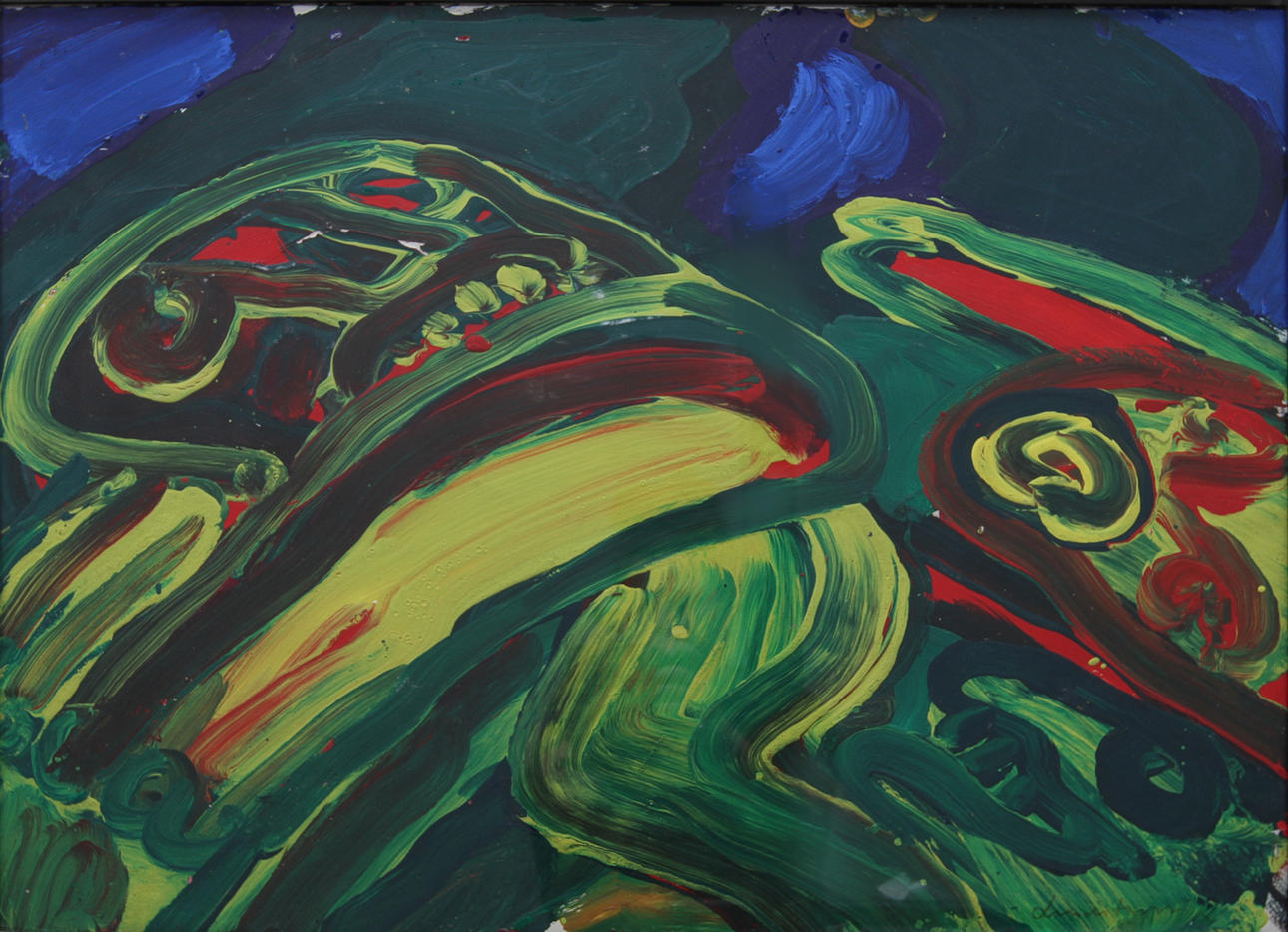 BENGT LINDSTRÖM. Gouache. Signerad Lindstrom.