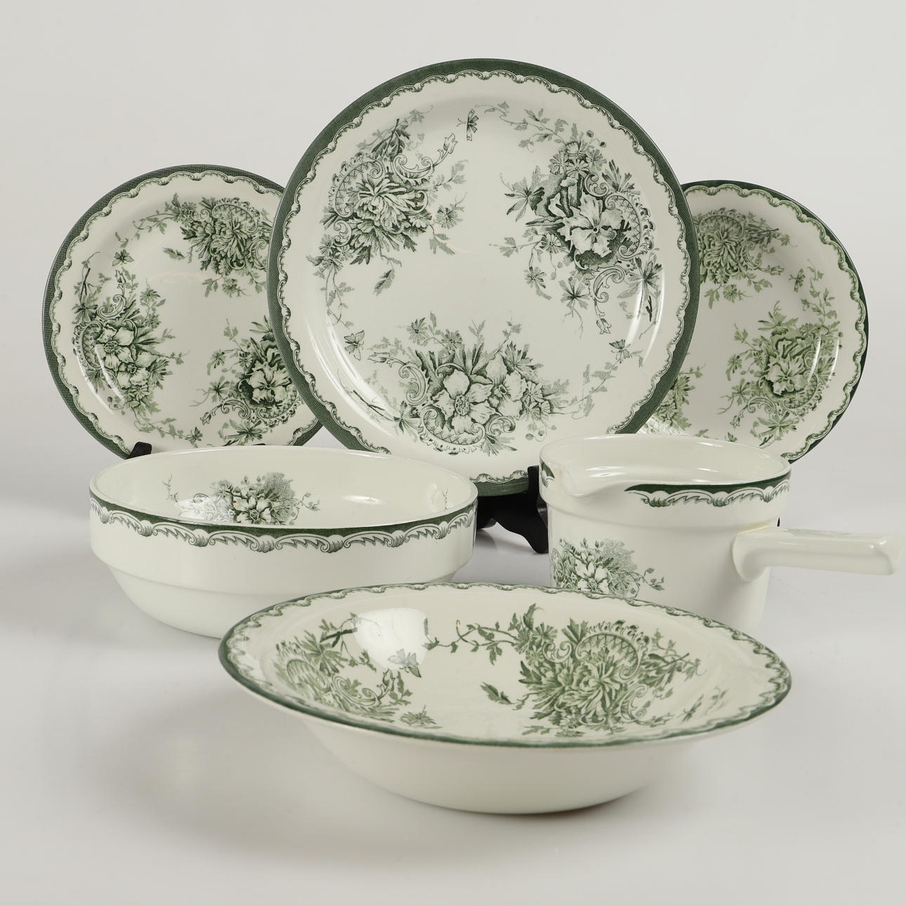 MATSERVIS, 24 delar, "Grön Anna", Rörstrand.