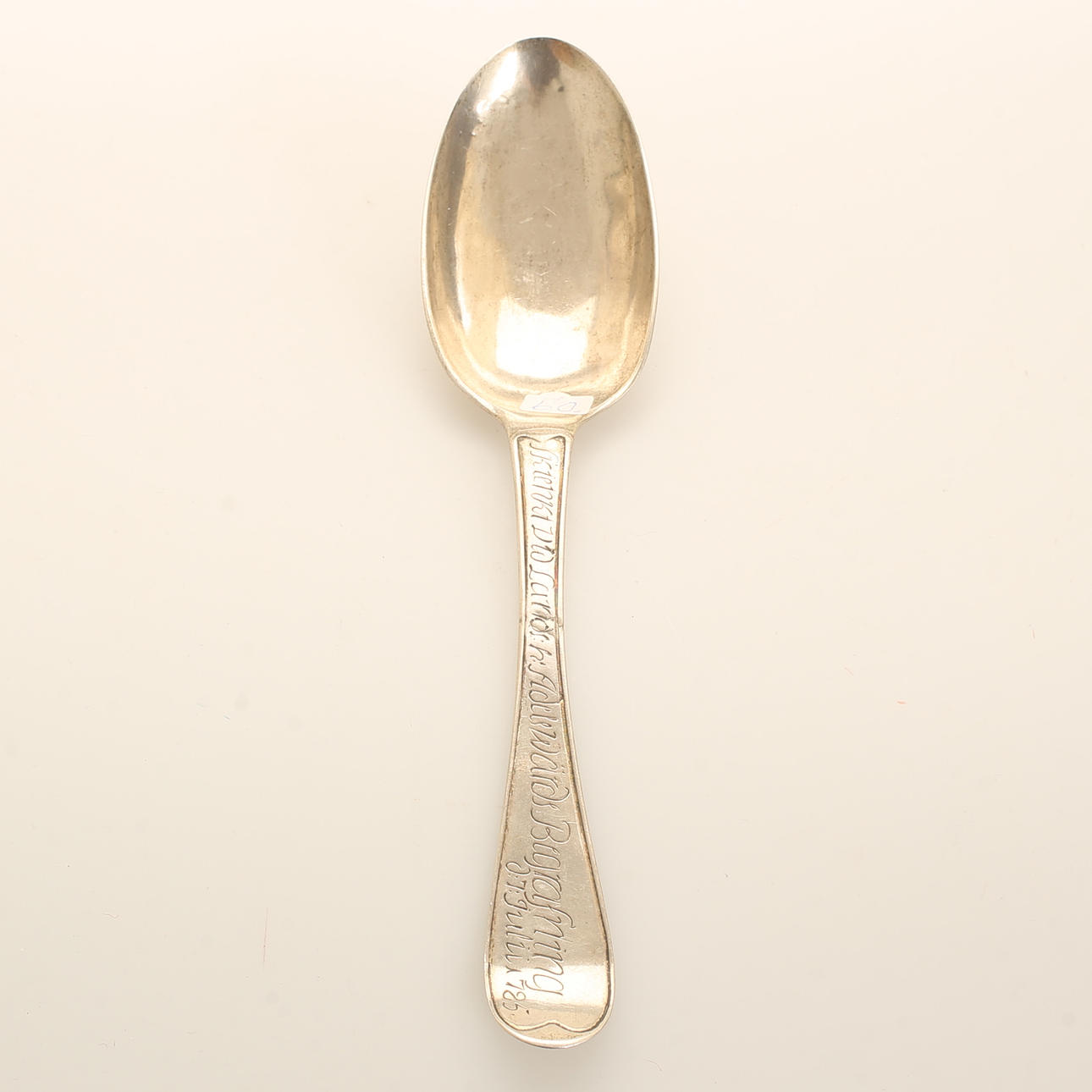 A silver spoon, Per Johan Zetterling, Linköping 1785.