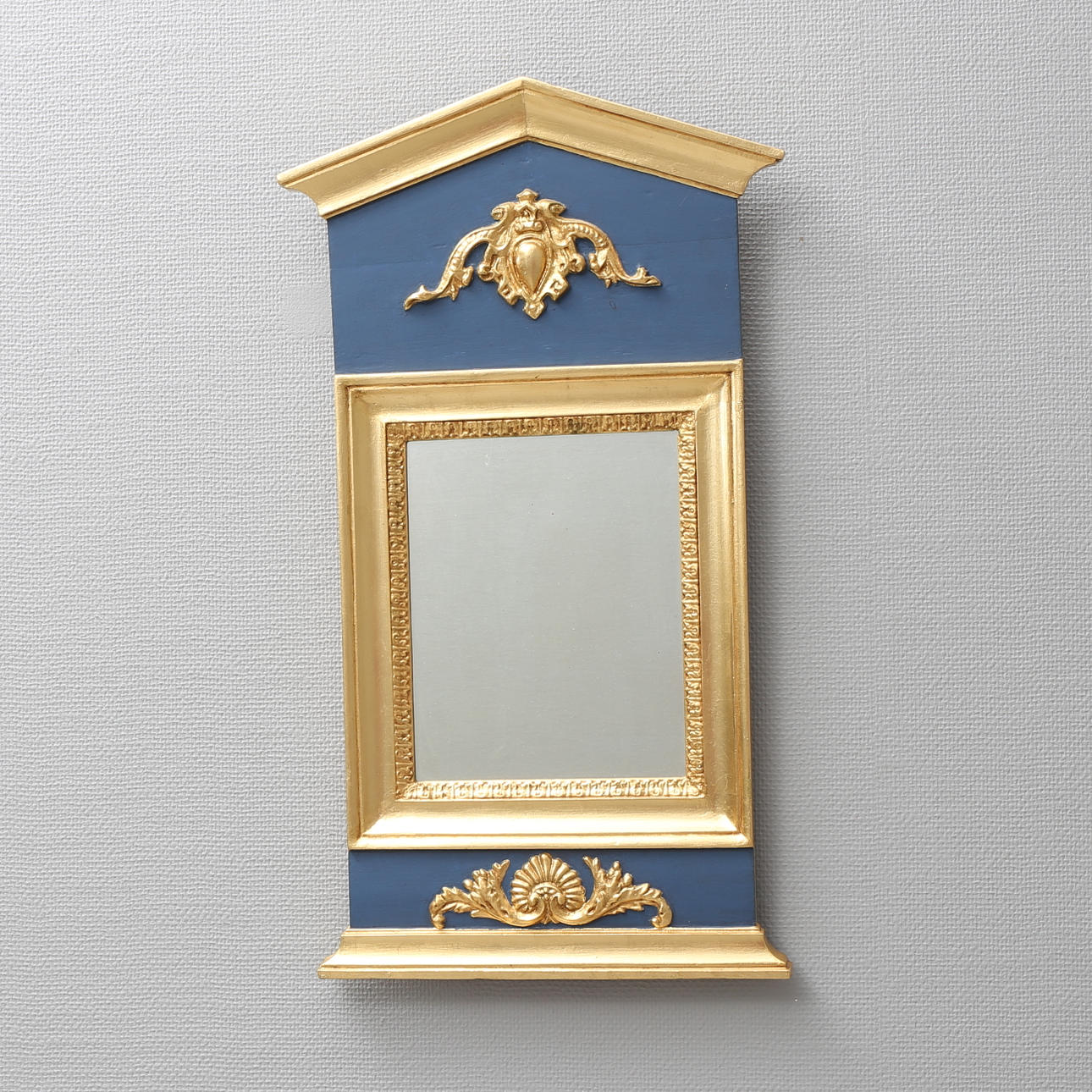 SPEGEL, förgylld, senempirestil, 1800/1900-tal.