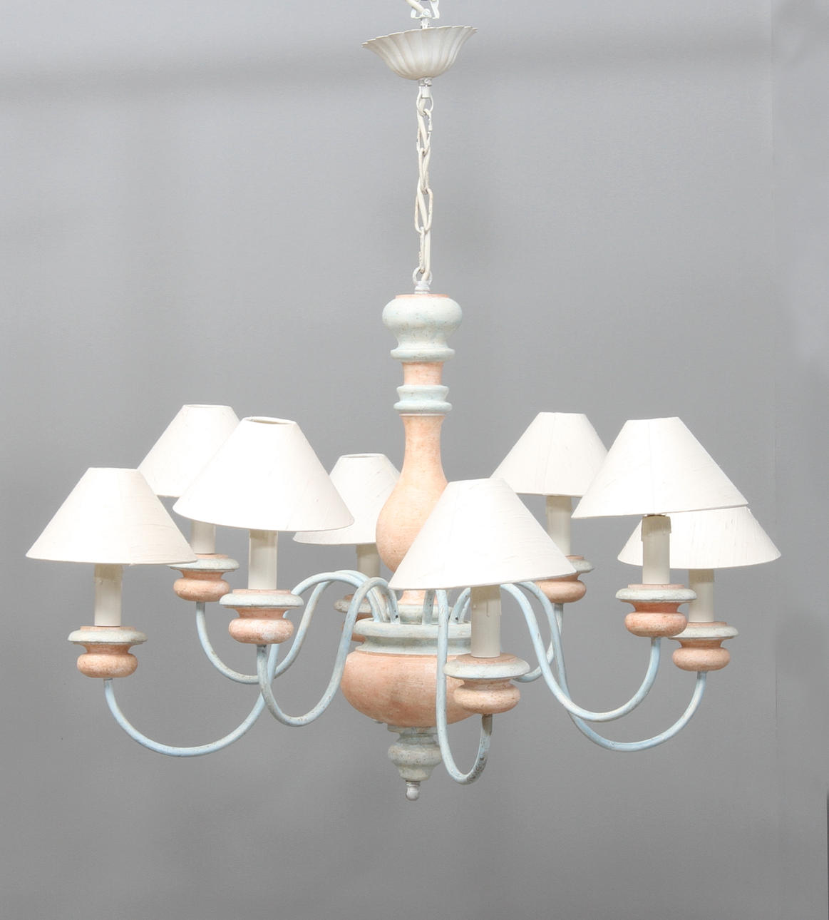 TAKLAMPA, med 8 st ljuspunkter, 1980-tal.