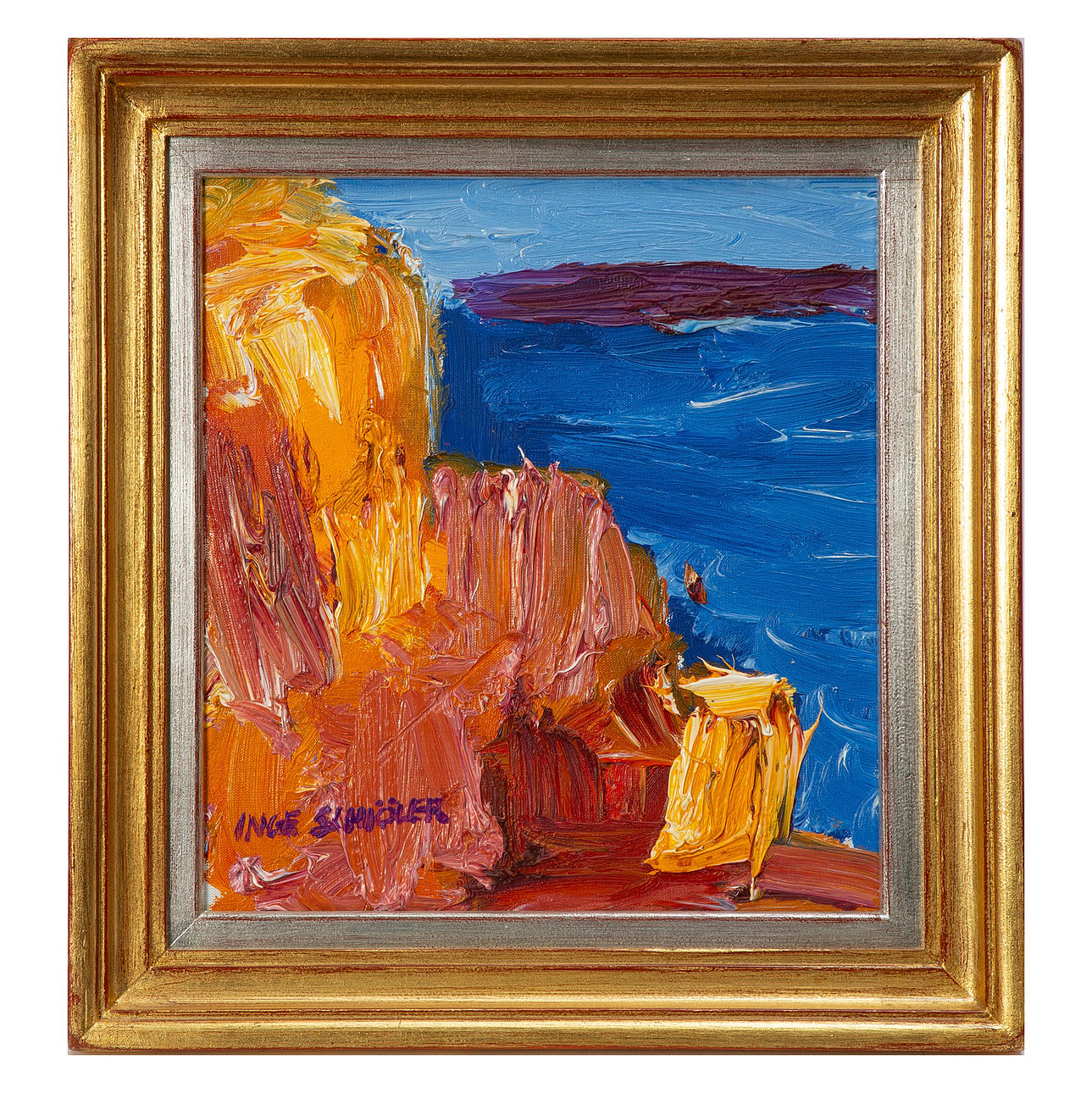 INGE SCHIÖLER. Öl auf Leinwand.