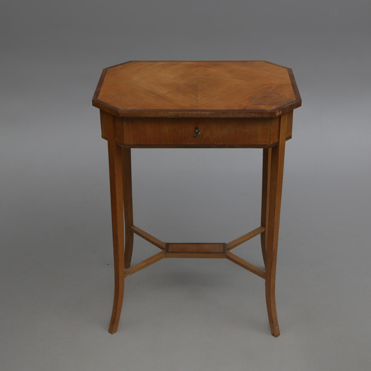 TABLE, with drawer, interior stamp, Anderssons Möbleringsaffär, Kristianstad.