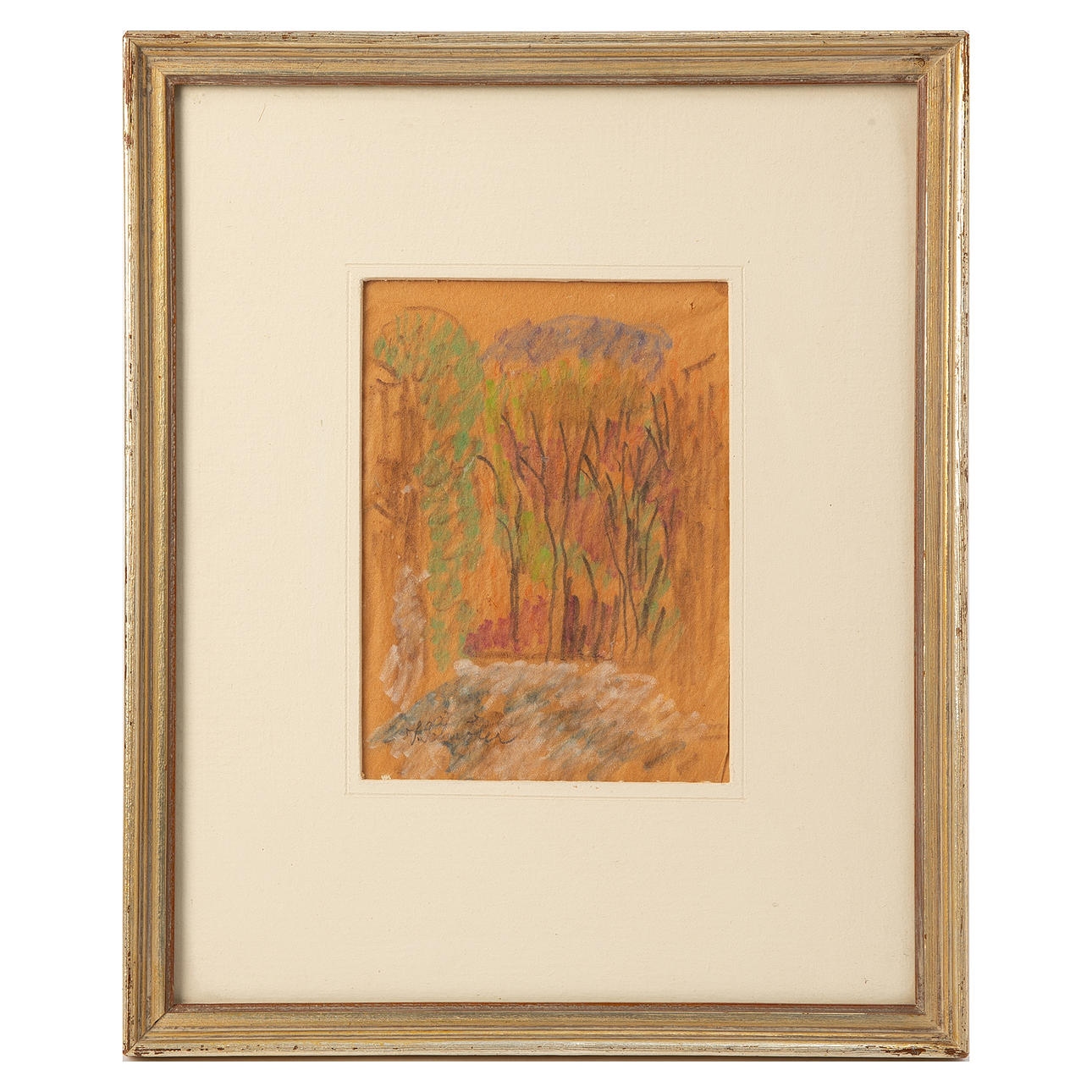 INGE SCHIÖLER. Chalk on paper, signed.