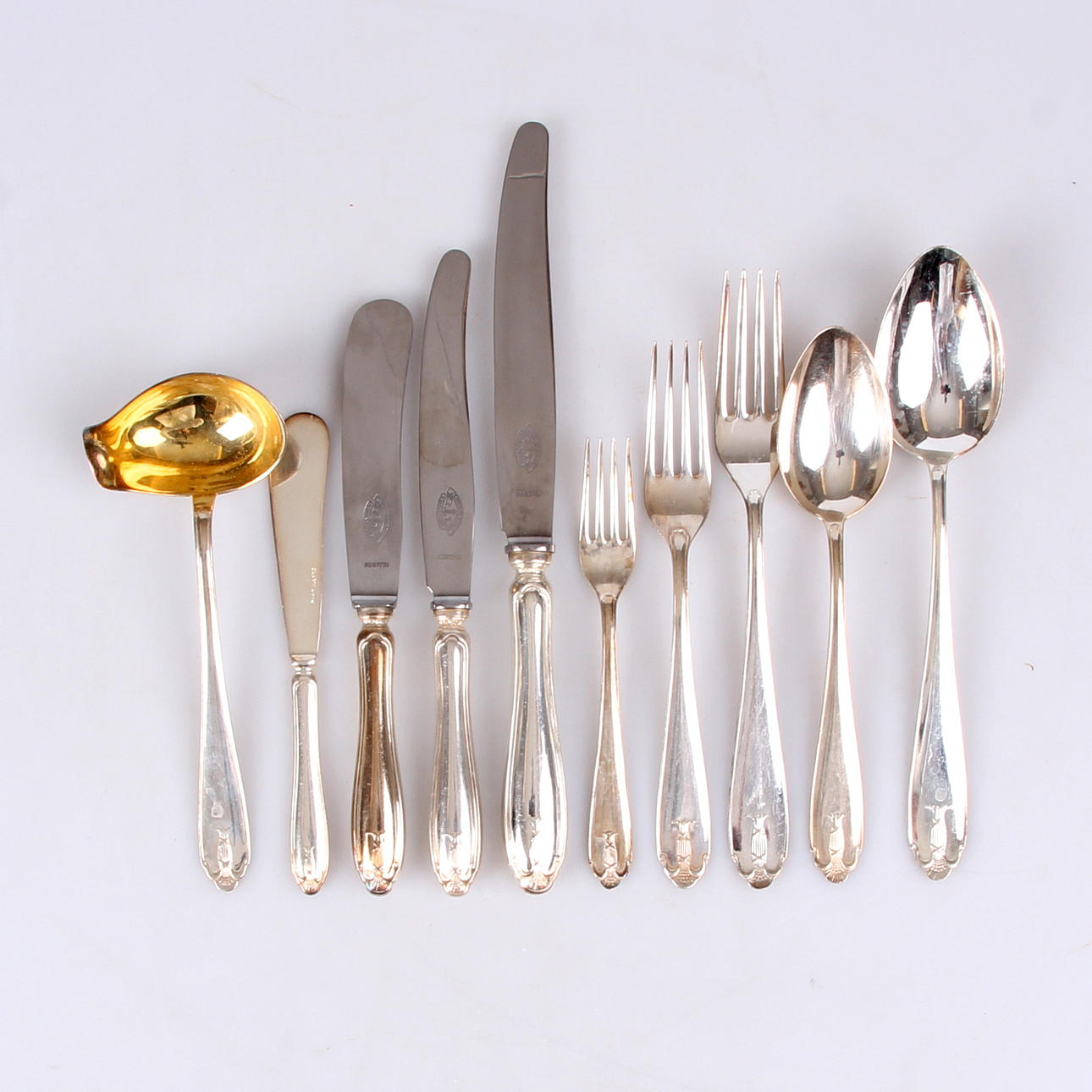 BESTICKSUPPSÄTTNING, 107 delar, silver, "Wasa", Gab, Stockholm.