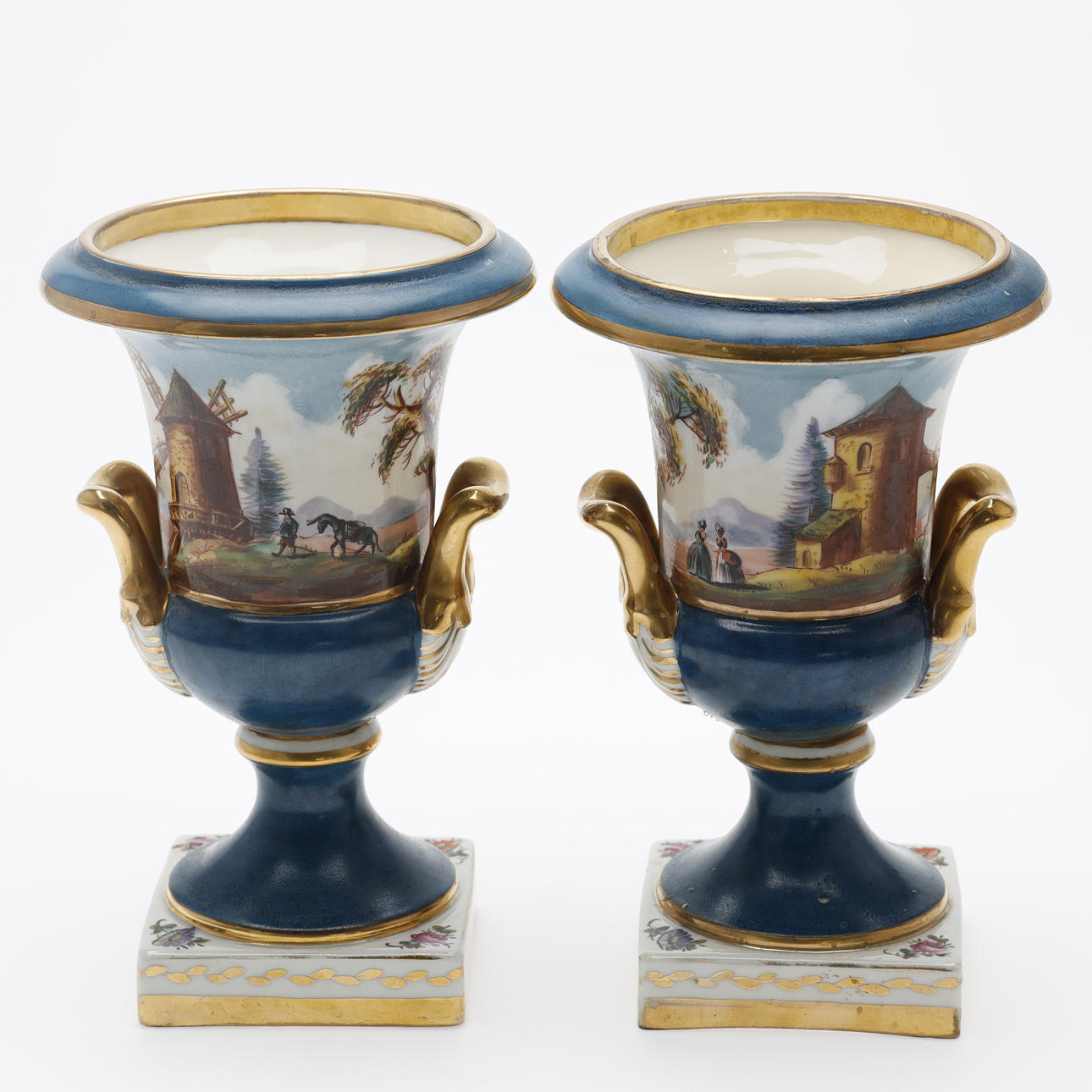 EIN PAAR VASEN, Kaminvasen Frankreich ca. 1830. Keramik & Porzellan - Europäisch