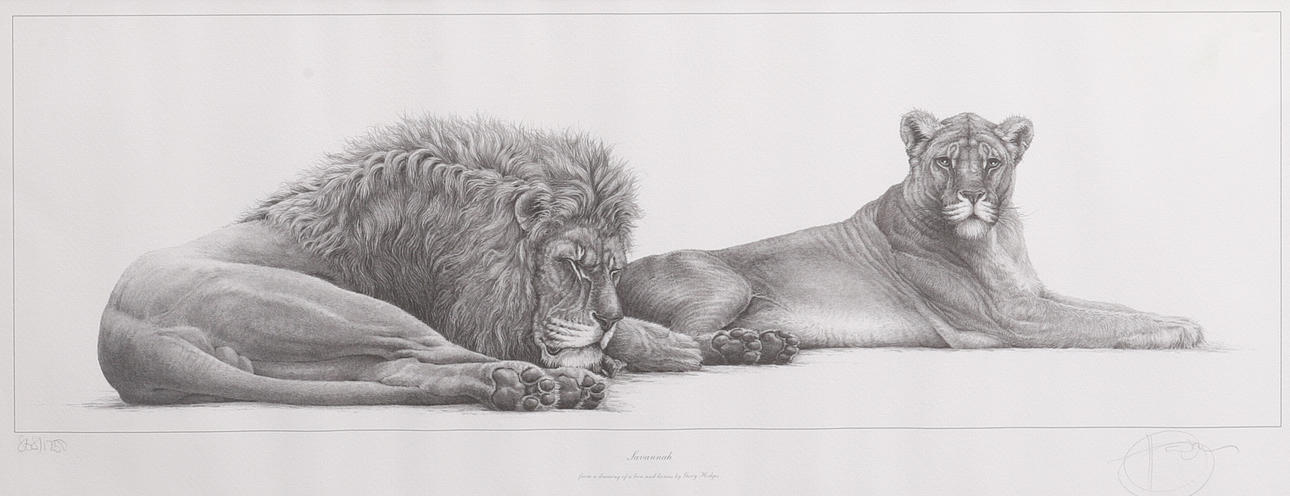 GARY HODGES (BRITISH, B.1954). SAVANNAH.