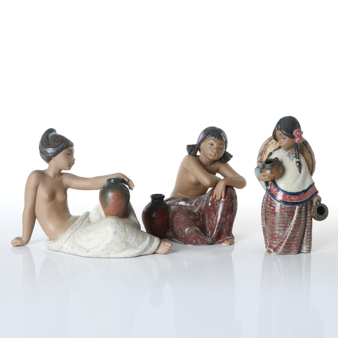 FIGURITAS LLADRO, PIEZAS DE MADERA.