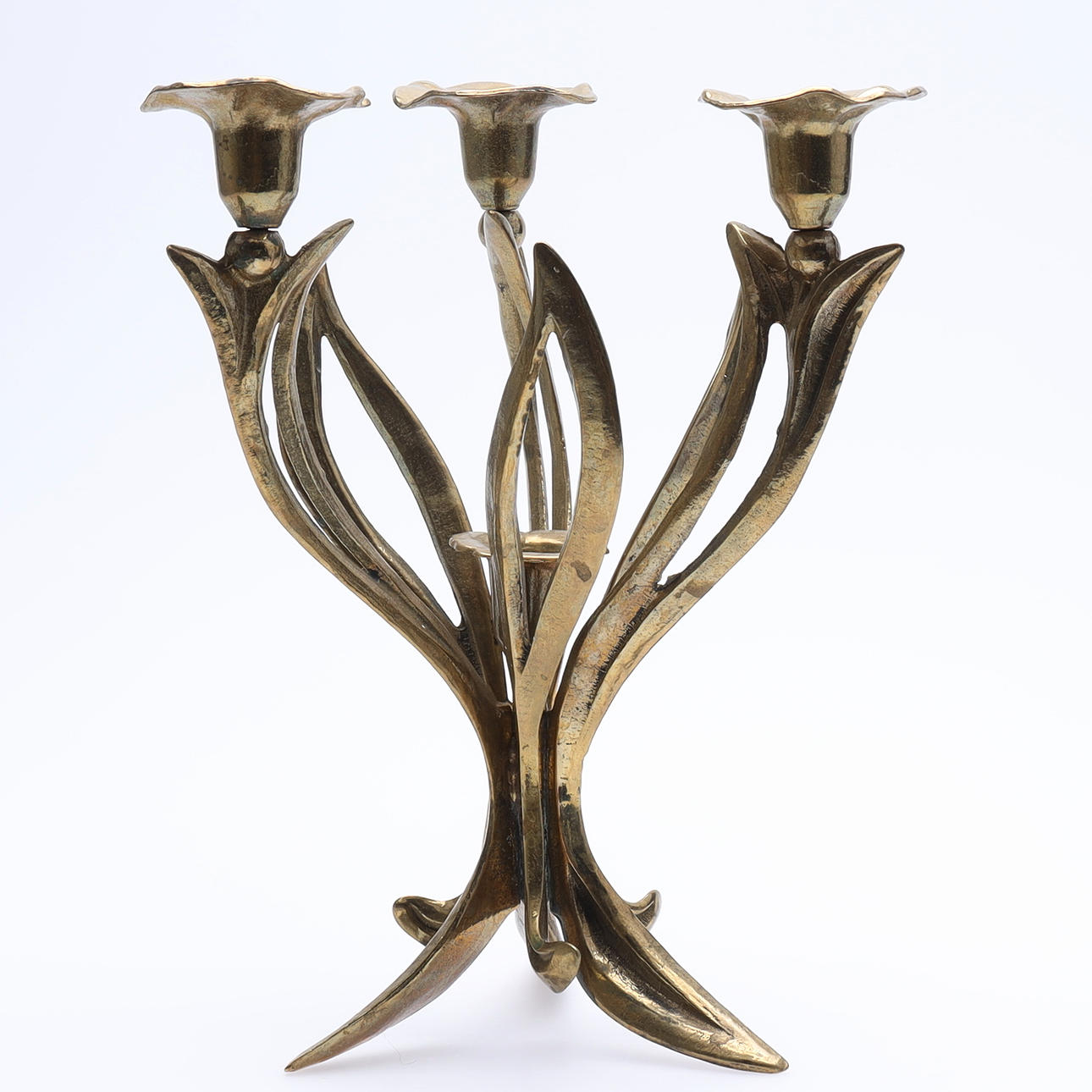 Kynttelikkö, 4 st, art nouveau.