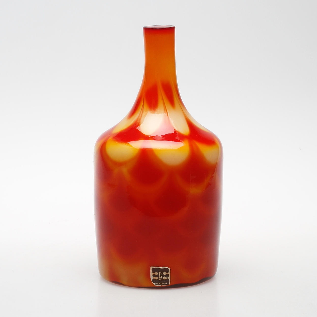 VAS, "Peacock", Elme Glasbruk, 1900-talets andra hälft.