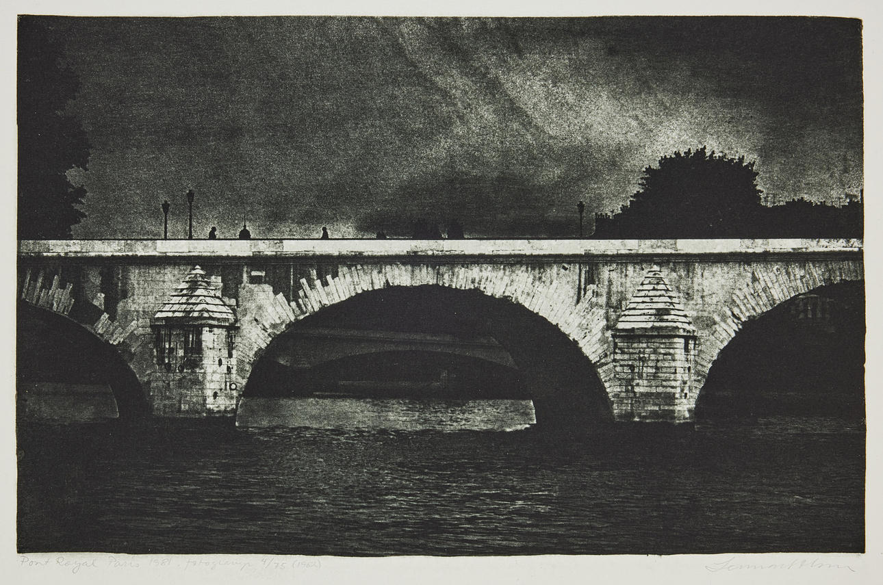 LENNART OLSON. „Pont Royal, Paris“ (1981).