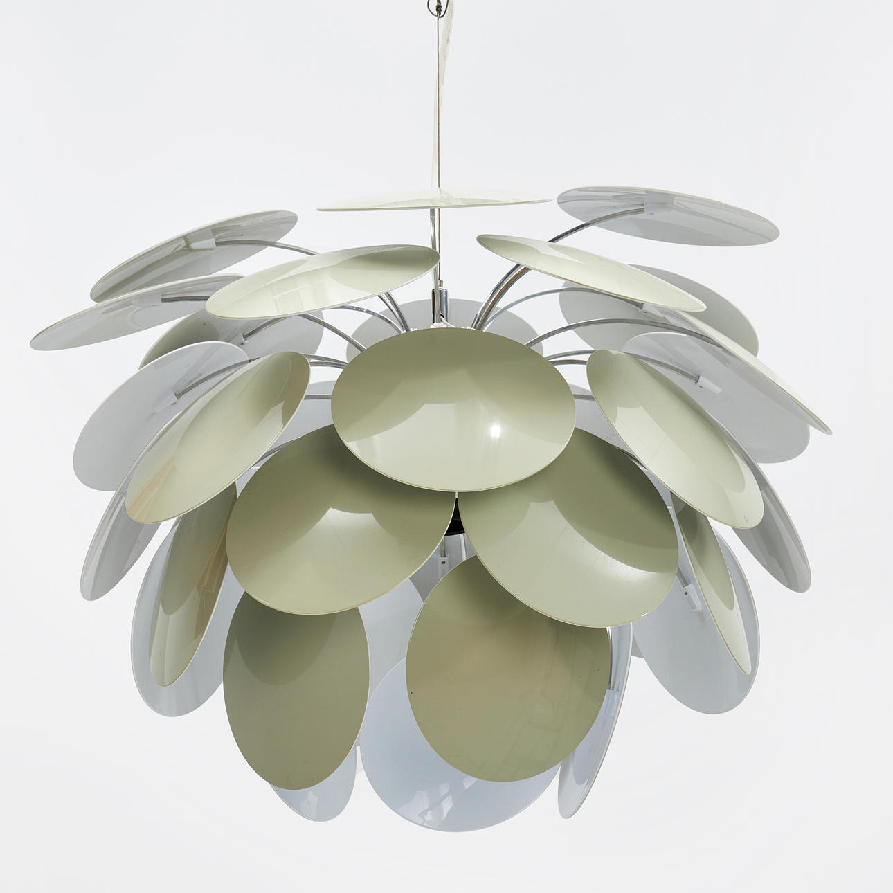 CEILING LAMP, "Discoco", Christophe Mathieu for Marset, designed 2008, diameter 53, sand colored.