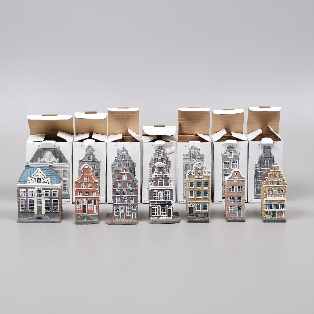 7 Miniaturen, Messe, Gebäude, Blokker, Holland.