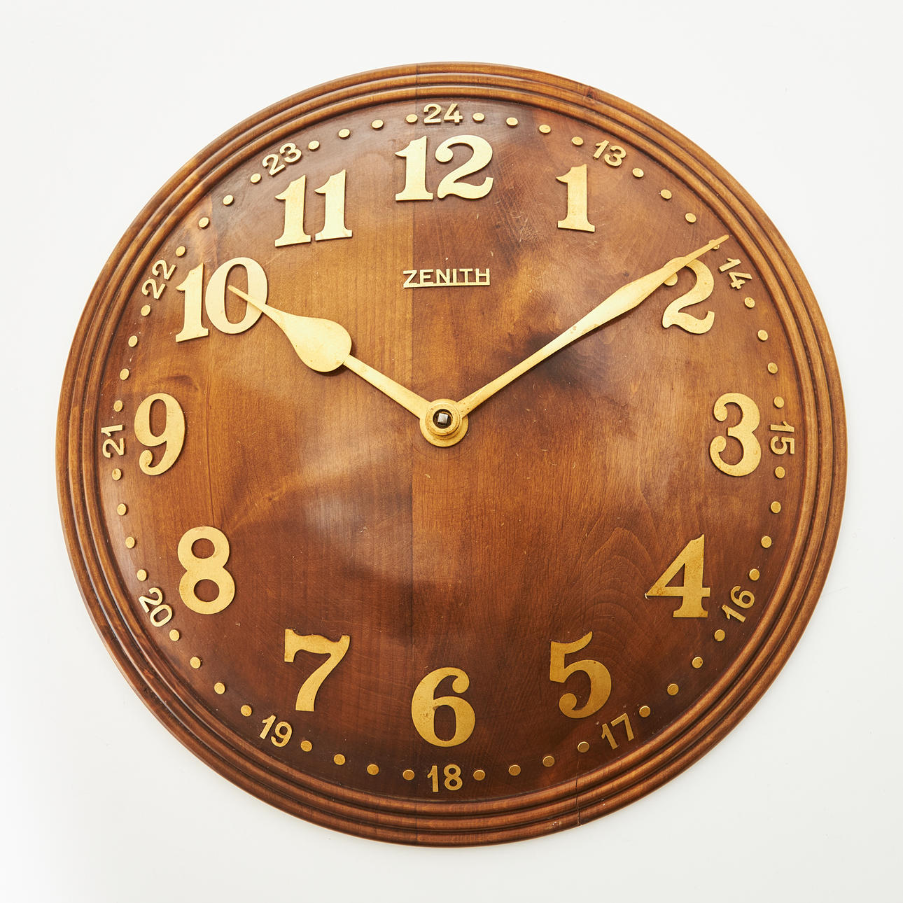 SEINÄKELLO, Zenith, sk. 18 päivän kello, mahonki, 1957.