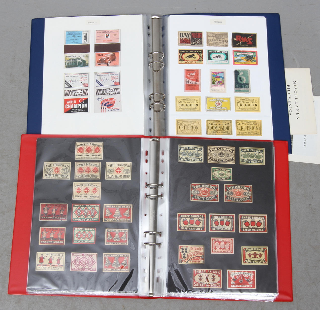 SAMLING TÄNDSTICKSETIKETTER, ca 1100 st, mestadels svenska, 1900-tal.