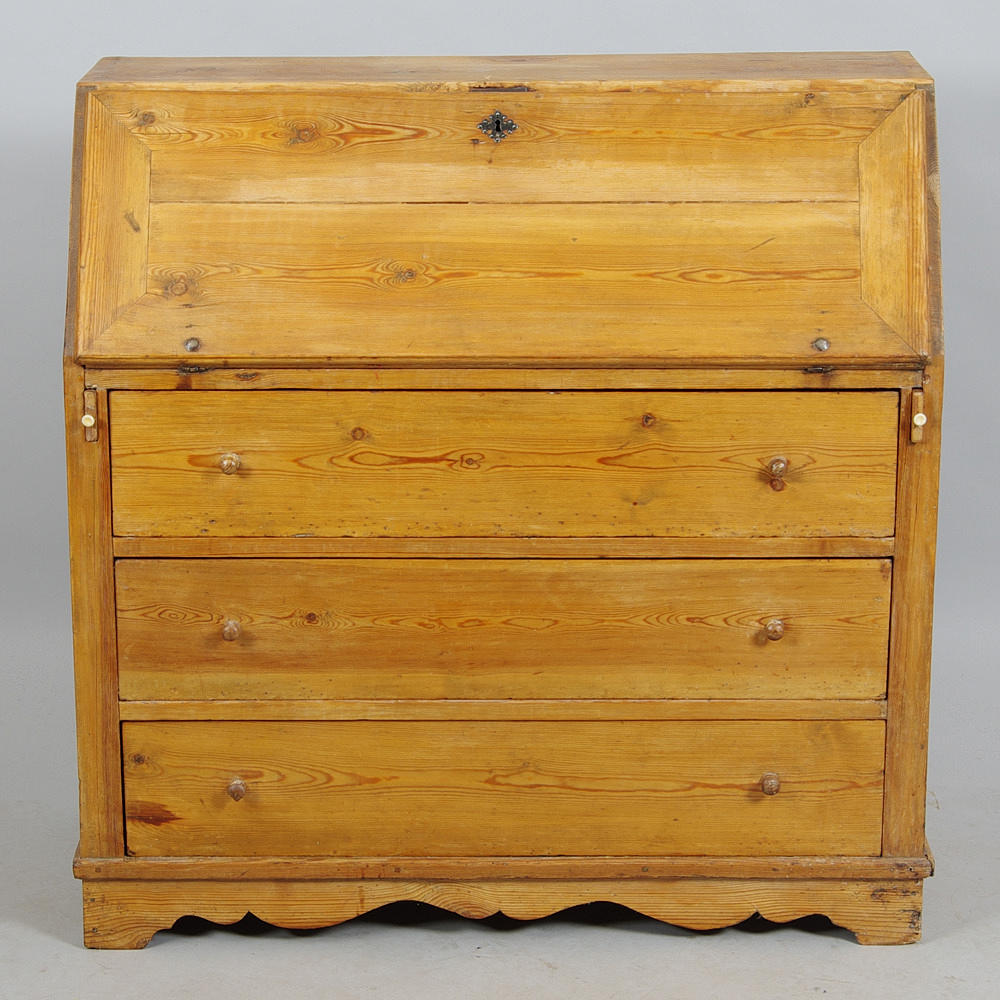 SEKRETÄR, fur, 1800-tal.