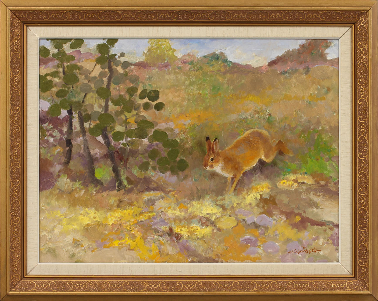 NILS BJÖRKQUIST. olja på duk, sign.