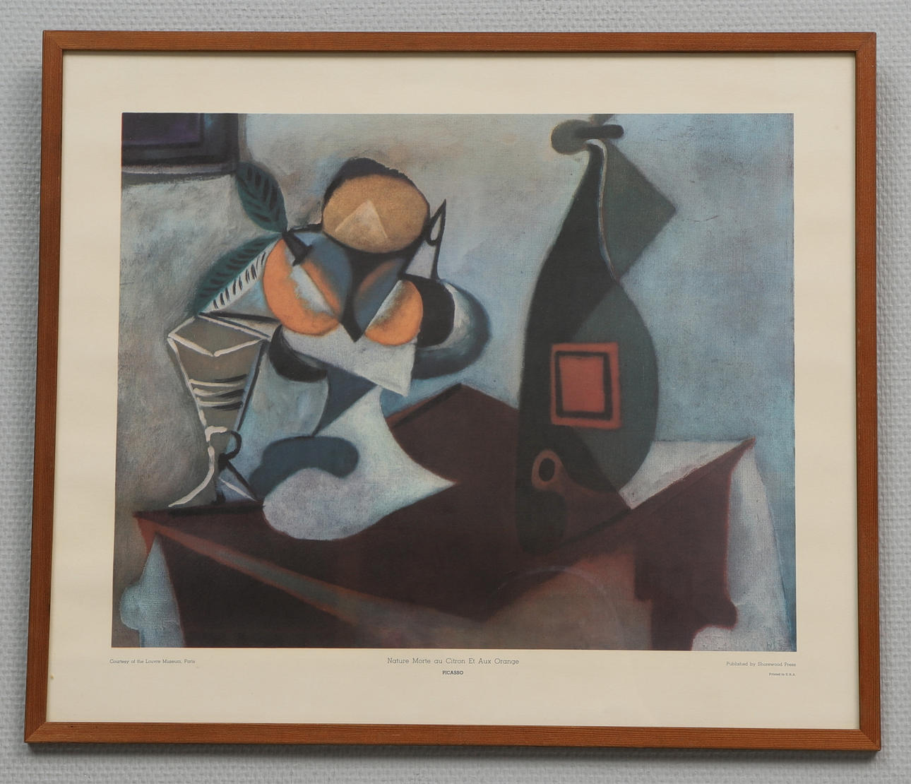PABLO PICASSO. Offset print, after “Nature Morte au Citron