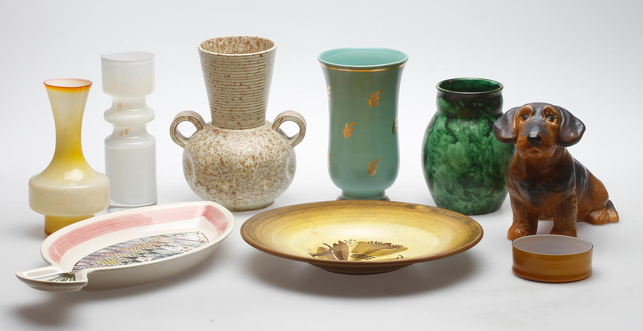 KERAMIK OCH GLAS, Sverige, 1900-talets andra hälft.