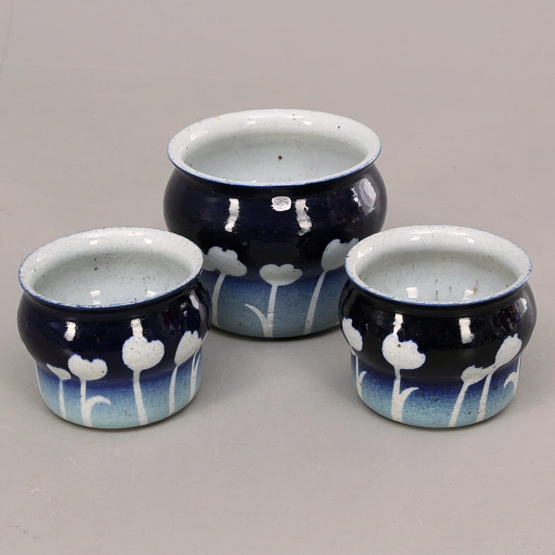 YTTERFODER 3 st, stengods, Rörstrand, Jackie Lynd.