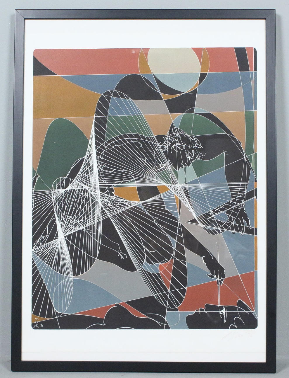 HANS ERNI. 'Humanität', Lithographie, Stempelsignatur.