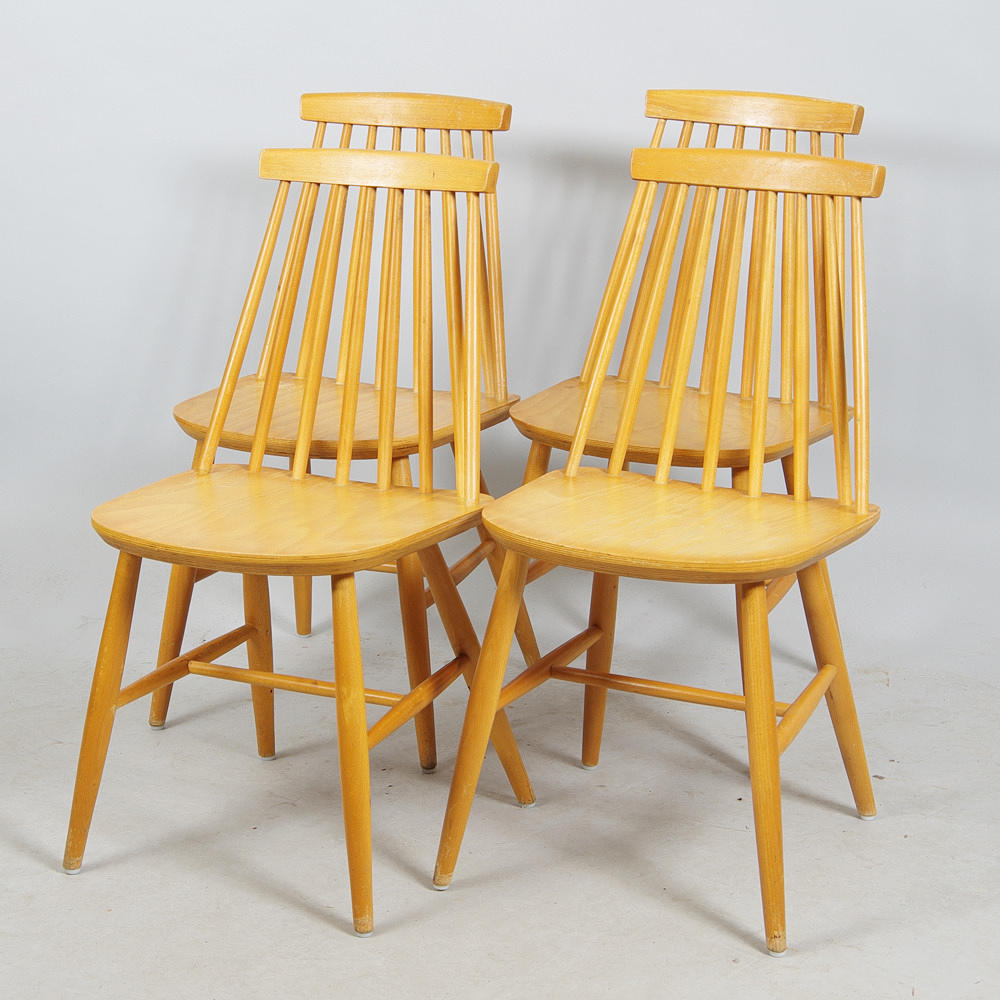 PINNSTOLAR, 4 stycken, bok.