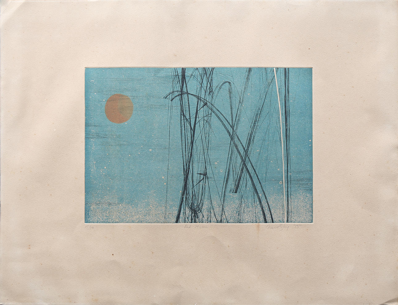 NORMAN DAVID NAROTZKY. “Red Moon”.