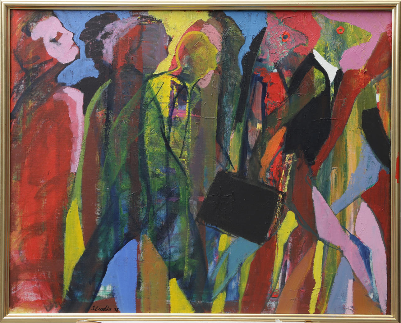 SONJA LINDÉN. OIL, on canvas, signed, 1998.