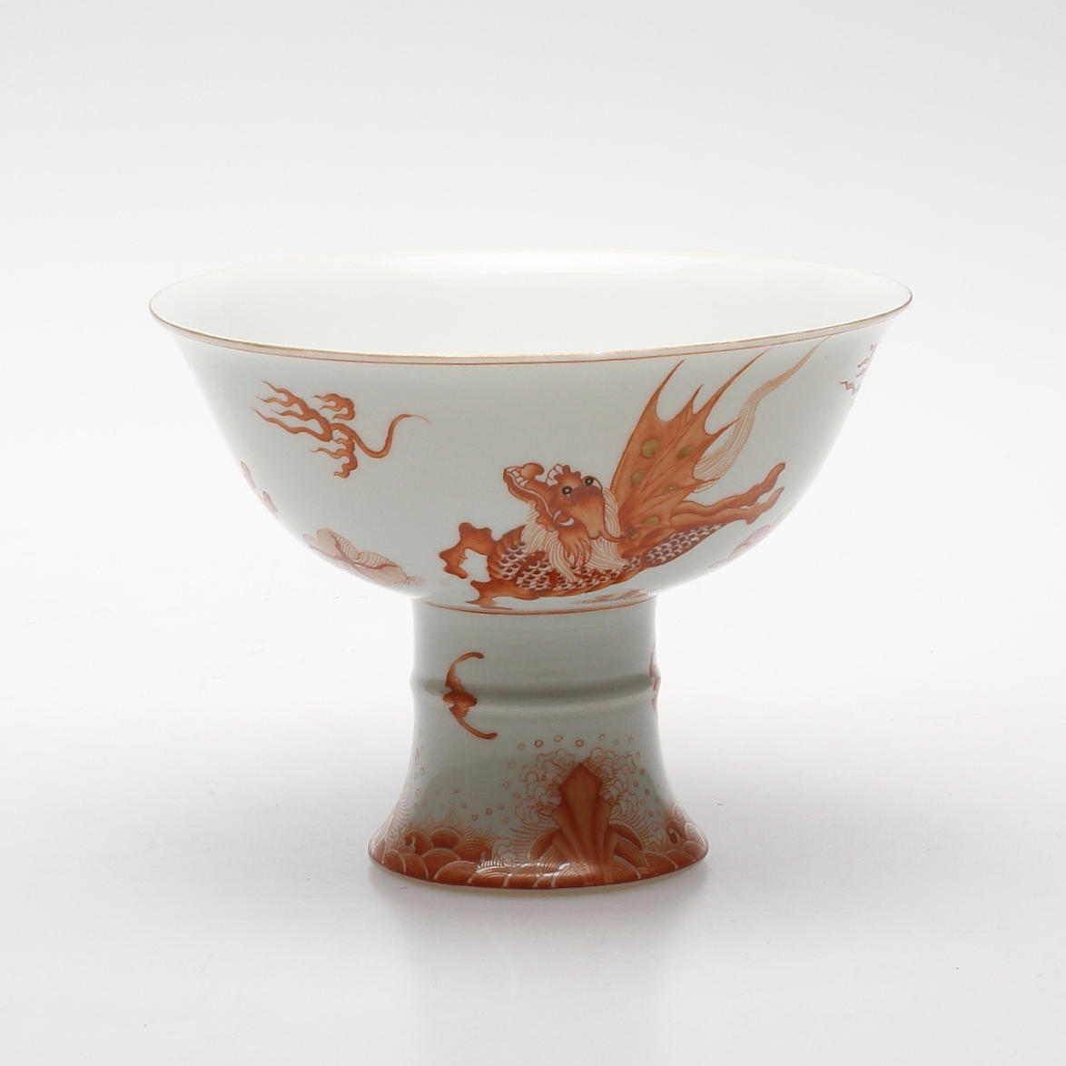 SKÅL PÅ FOT, porslin, Kina.