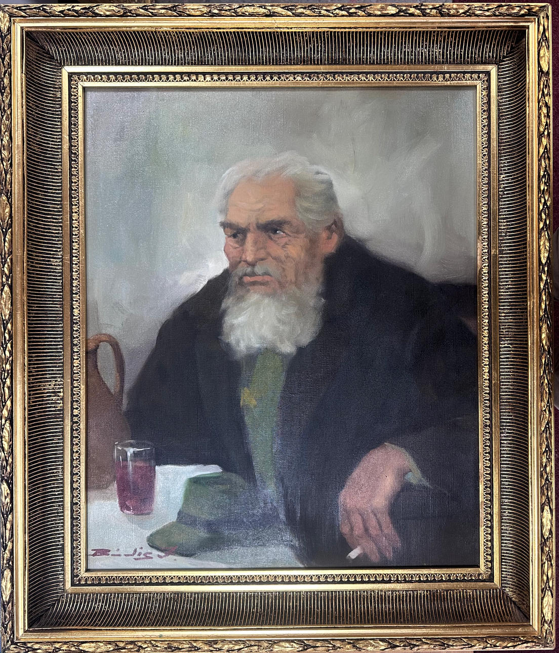 OIDENTIFIERAD KONSTNÄR. Olja på duk.