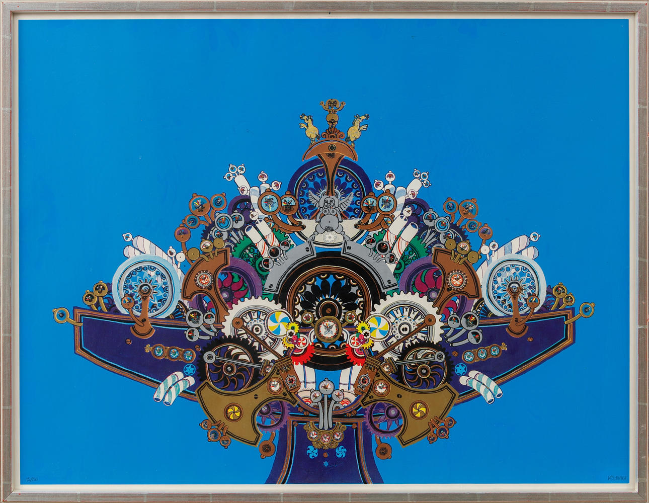 KJELL  SÖRENSEN RINGI. Composition, offset printing, signed and numbered 15/150.