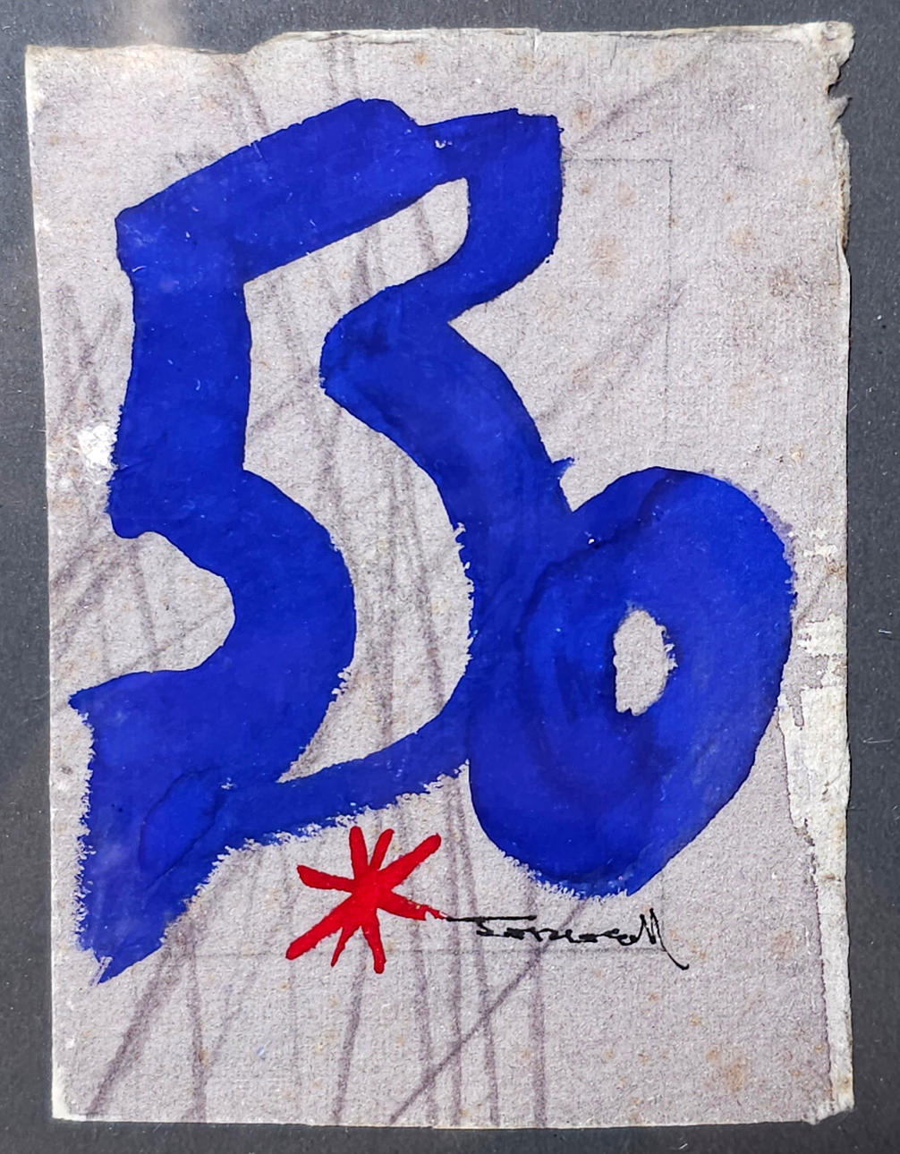 PERE COLL. "50".TÉCNICA MIXTA SOBRE PAPEL 1948.