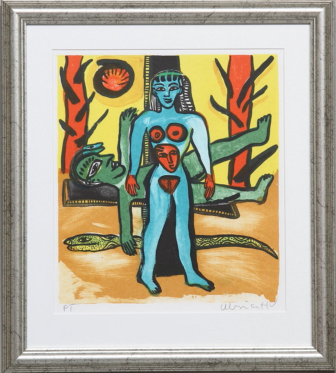 ULRICA HYDMAN-VALLIEN. Grafiskt blad, provtryck. Signerad.