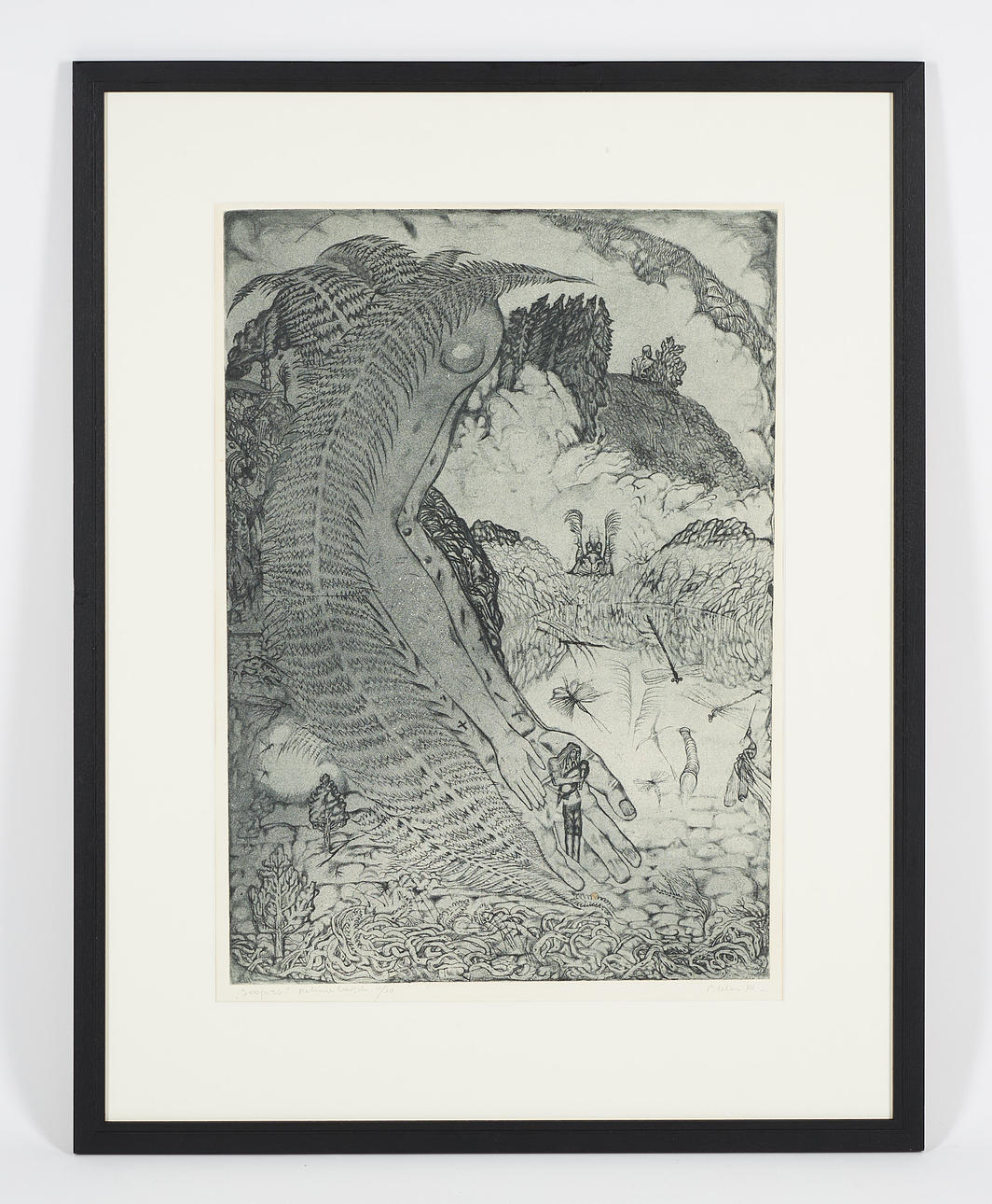 PEETER ULAS (1934). “Soojärv”, signed and dated -70, soft ground etching, 17/30.