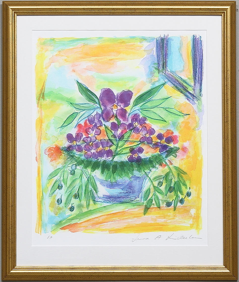 LENA LINDERHOLM. Grafiskt blad, EA, signerad.