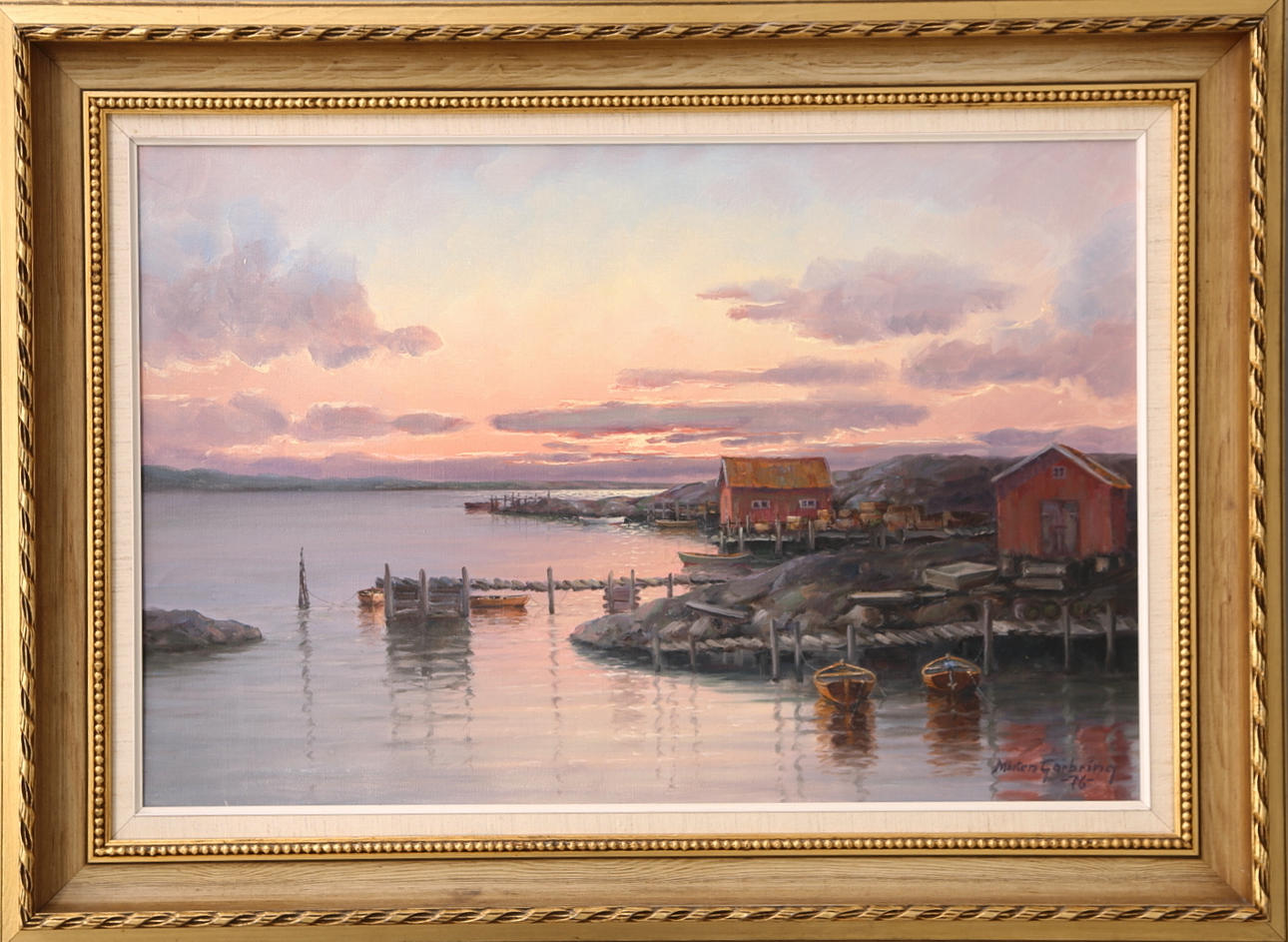 MÅRTEN GARBRING. Olja på duk, Bohuslän, signerad, daterad -76.