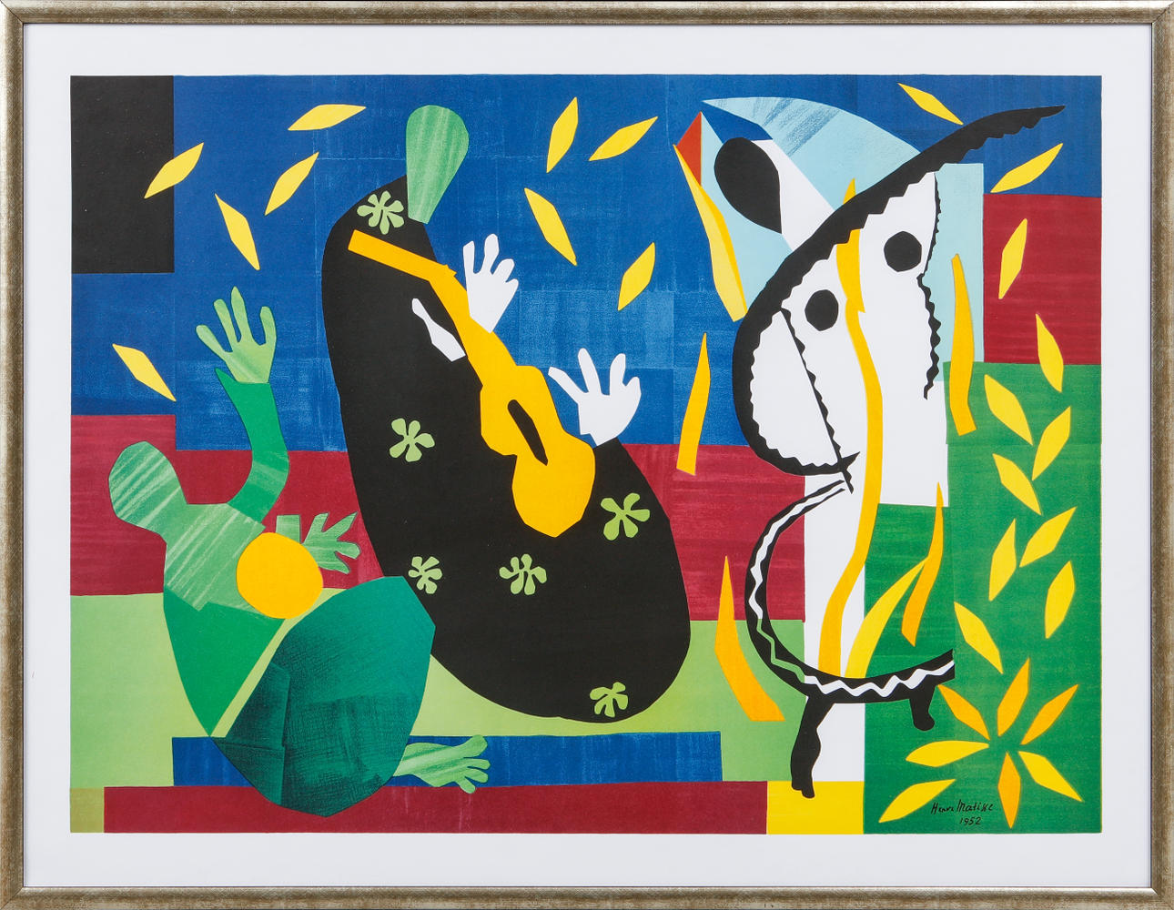 HENRI MATISSE. After “Tristesse” color lithograph, signed in print. Art ...
