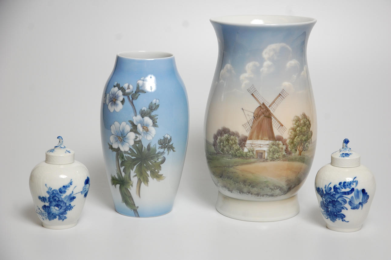 PORSLIN, 4 delar, Royal Copenhagen, Bing & Gröndahl.