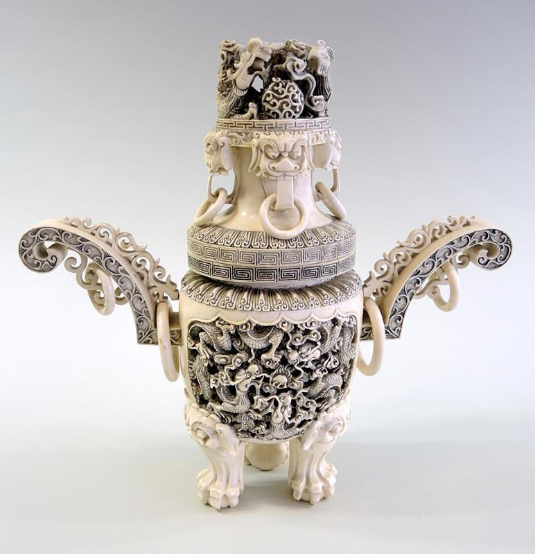 RÖKELSEBRÄNNARE, Kina, Qingdynastin, 19 århundrade.