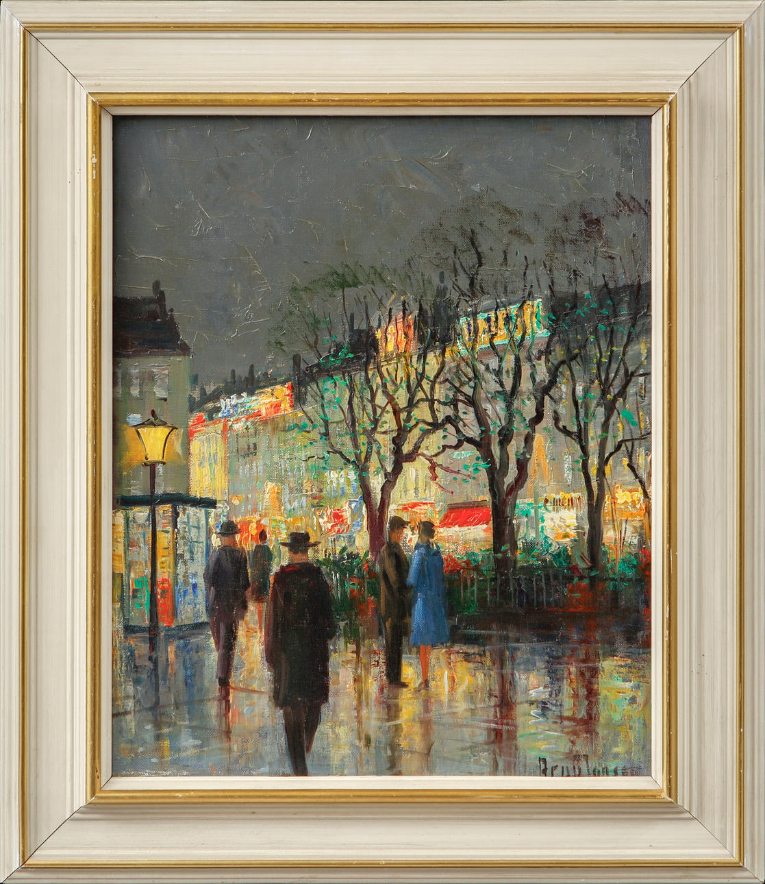 ARUP JENSEN. Paris, oil on canvas, signed.