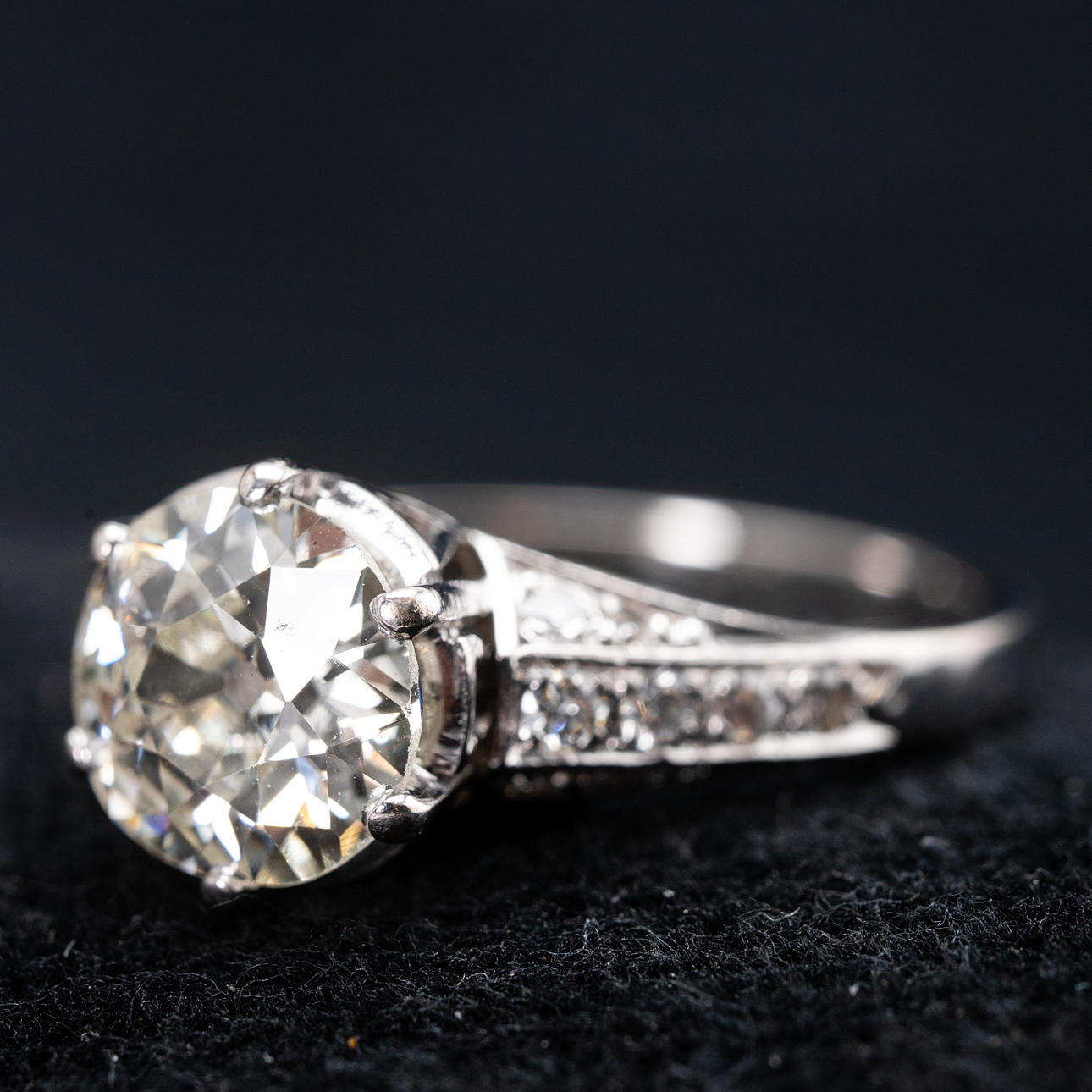 solitär diamantring.