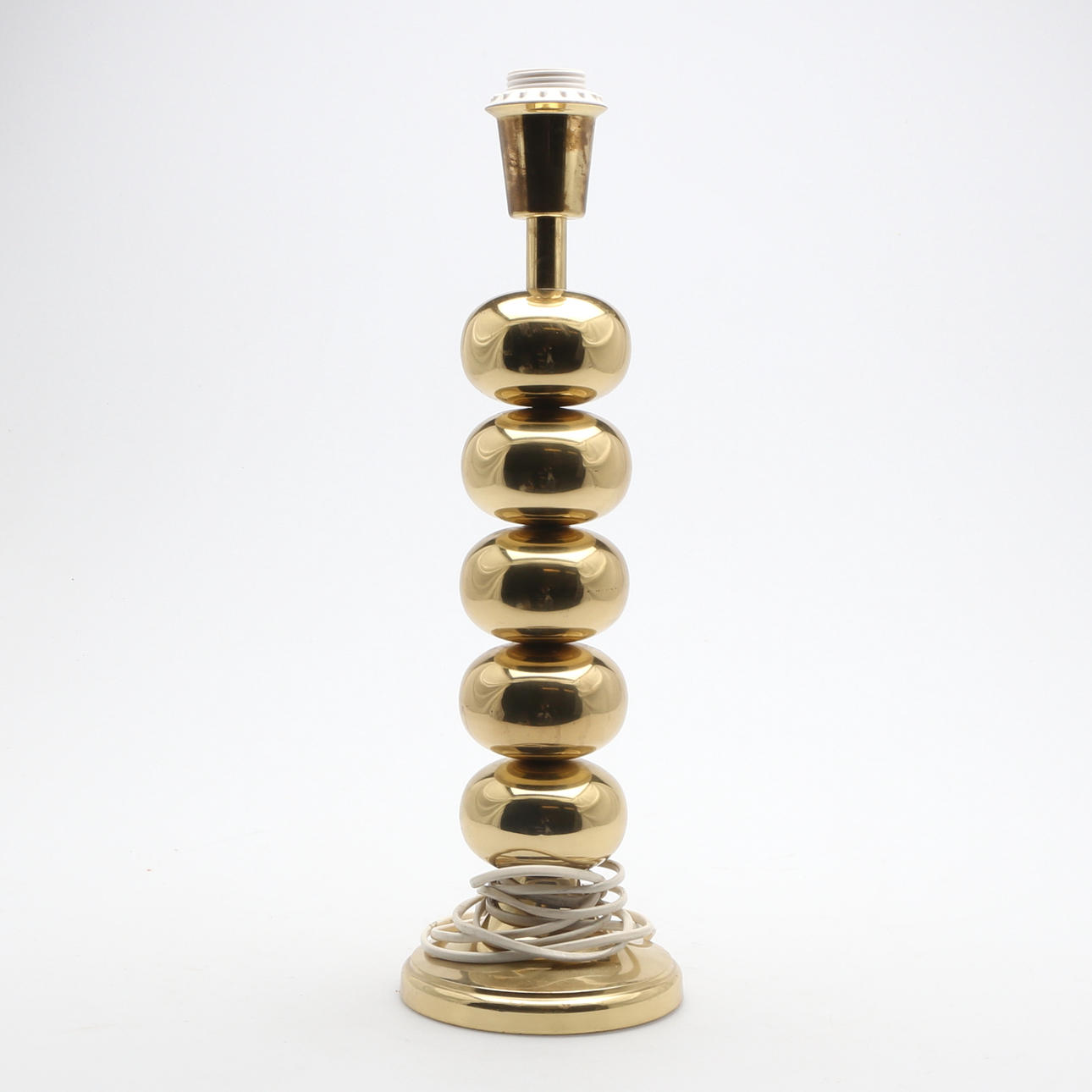 BORDSLAMPA, mässing, "Aneta", möjligen Uno Dahlén, 1900-talets andra hälft.