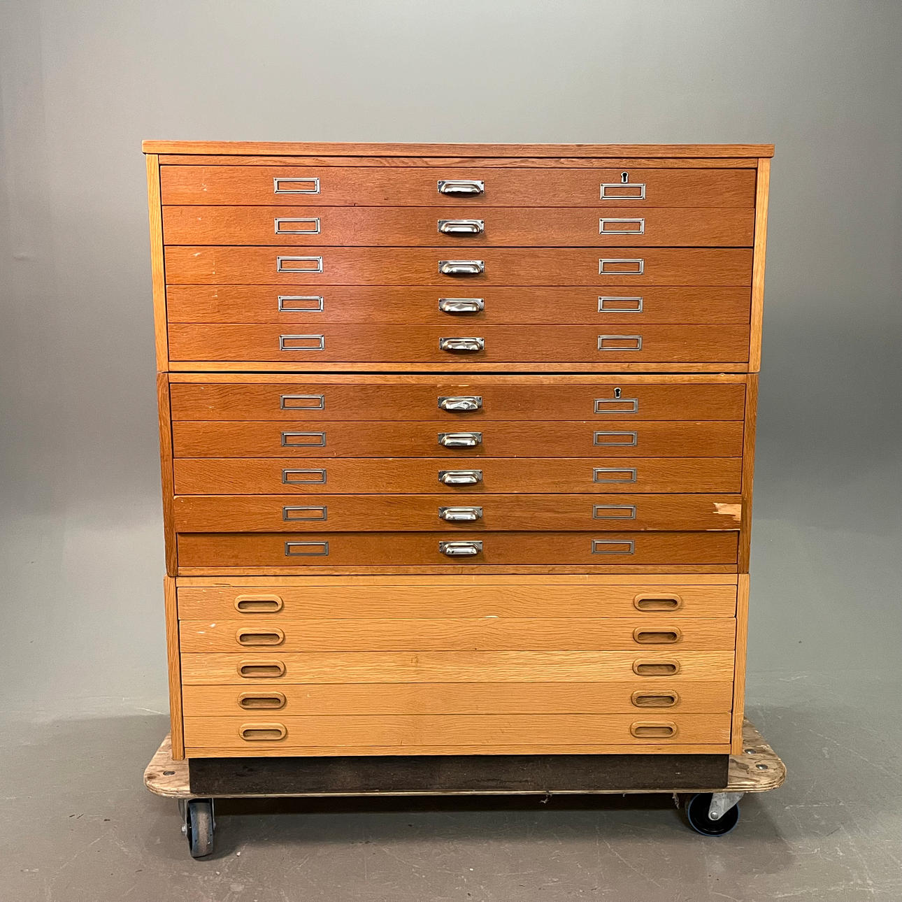 DRAWING CABINET/FILE CABINET, 15 drawers.