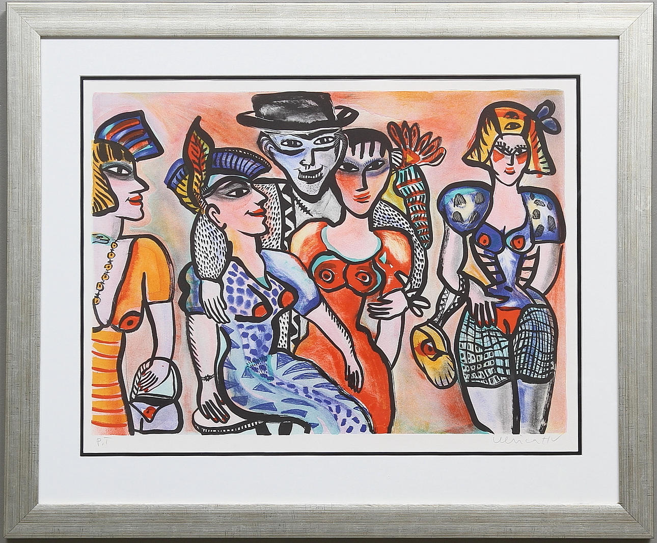 ULRICA HYDMAN-VALLIEN. Grafiskt blad, provtryck. Signerad.